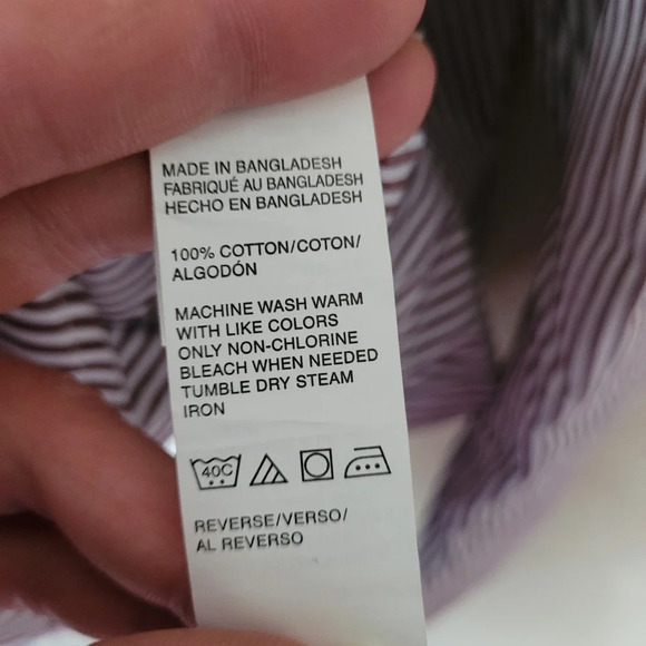 Izod Lightweight Poplin Button Down Striped Shirt Size Men's XXL NEW with Tags - Picture 10 of 10